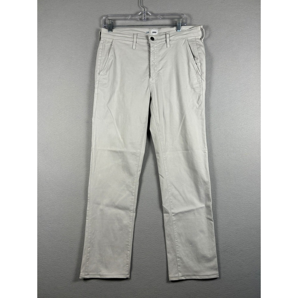 Edwin Otis Chino Straight Leg Stretch Pants 32 Stone Grey Made in USA